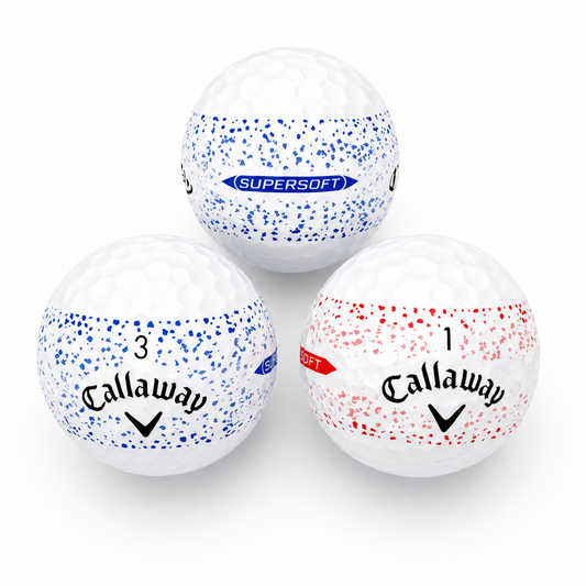 Callaway Supersoft Splatter lake balls grade A mixed colours