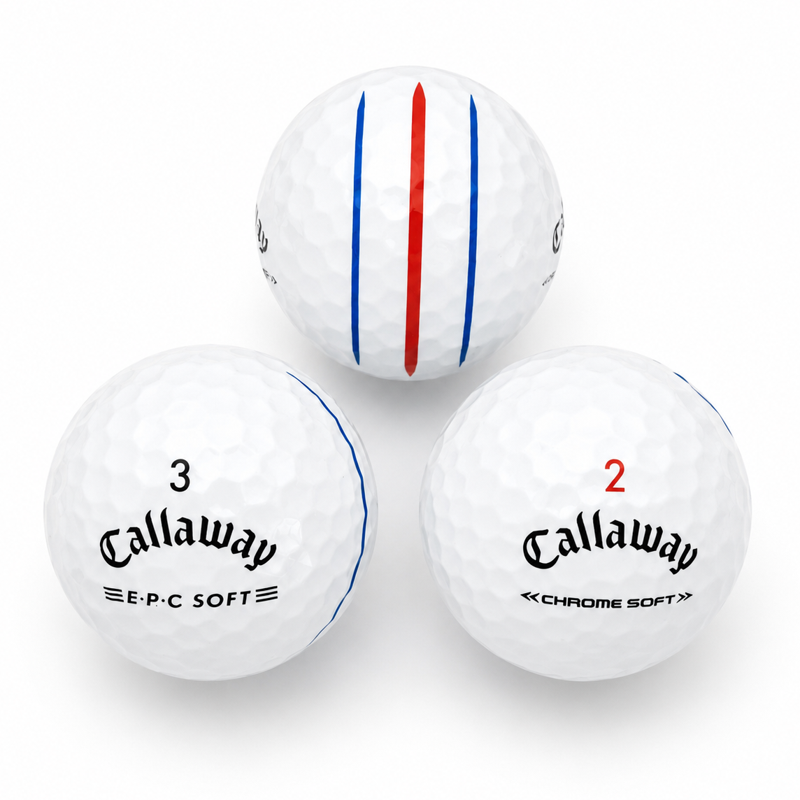 Callaway Triple Track ERC Soft and Chrome Soft mix lake balls grade A