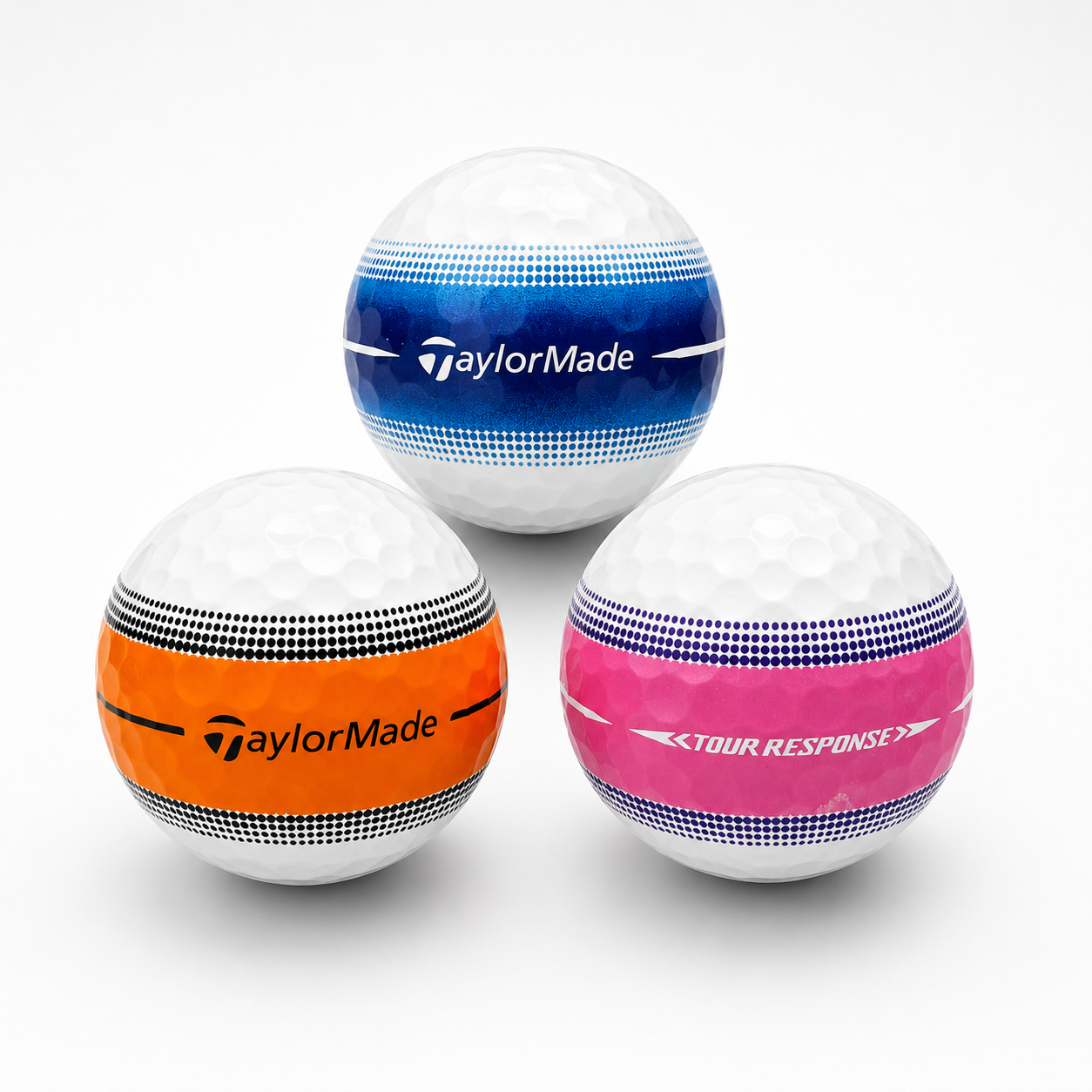TaylorMade Tour Response Stripe lake balls grade A